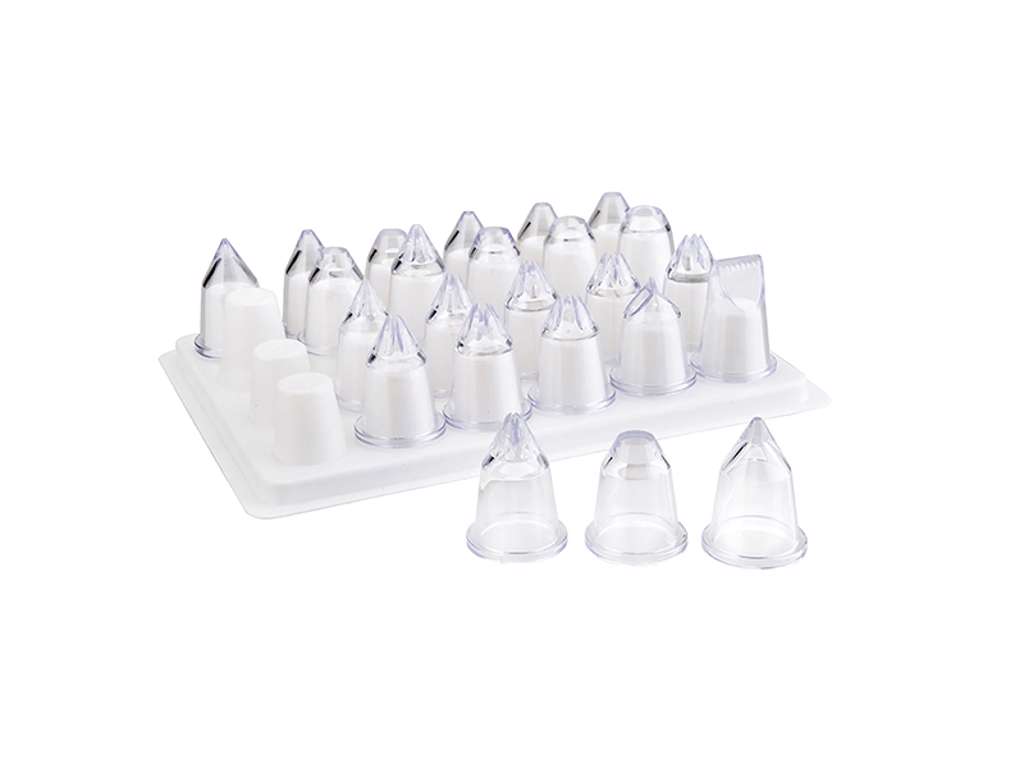 Nozzle set 24 pcs. with base acrylic