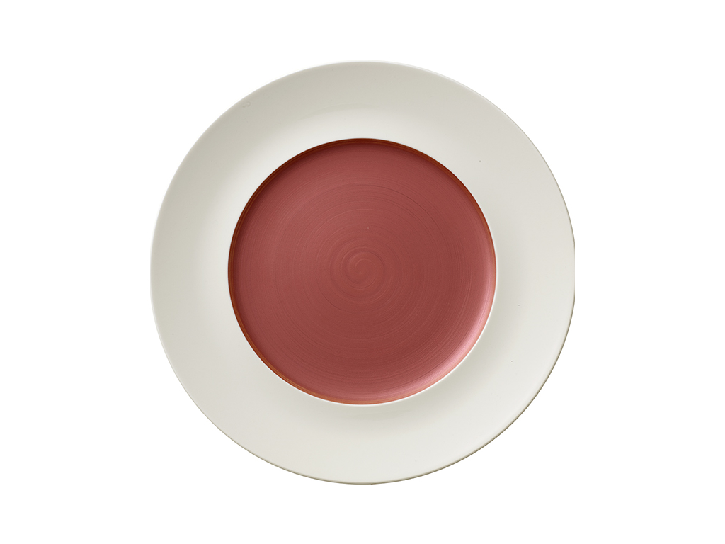 Copper Glow Plate White/Copper Ø 290 mm - Narrow Edge