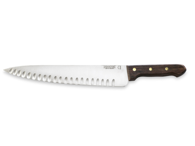 Carving knife, 31 cm, Granton, wooden handle, with air blade
