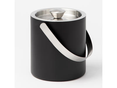 Ice bucket with lid 2 liters Black