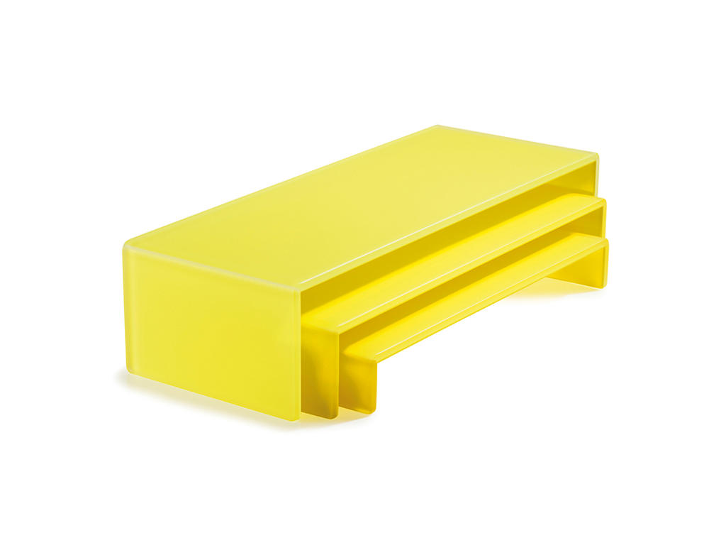 Tray Set Stackable 49.5x19.5 cm Yellow Mealplak