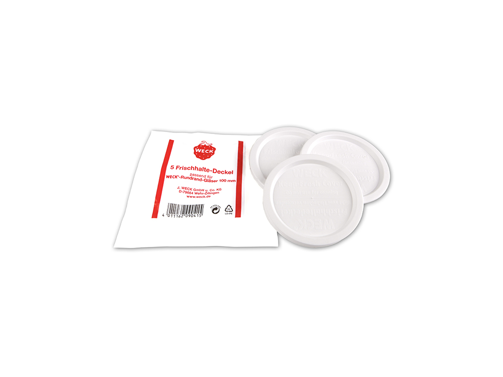 Weck plastic lid white Ø100 5 pcs