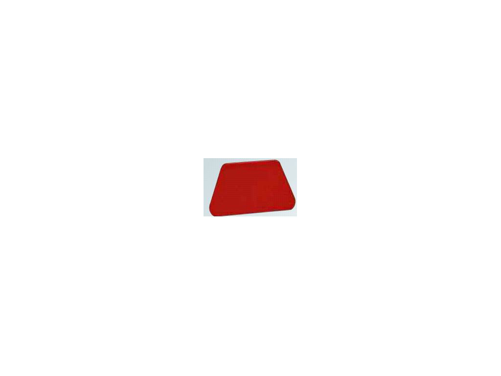 Dough Scraper Red 208 x 128mm trapezoidal round