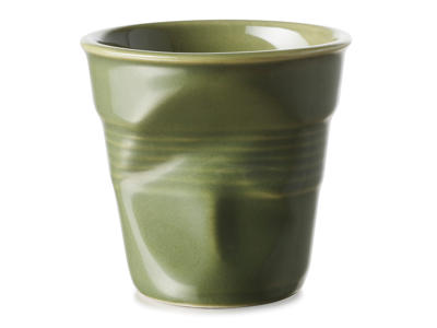 Froisse Crumpled Cappuccino Cup 18 cl Green