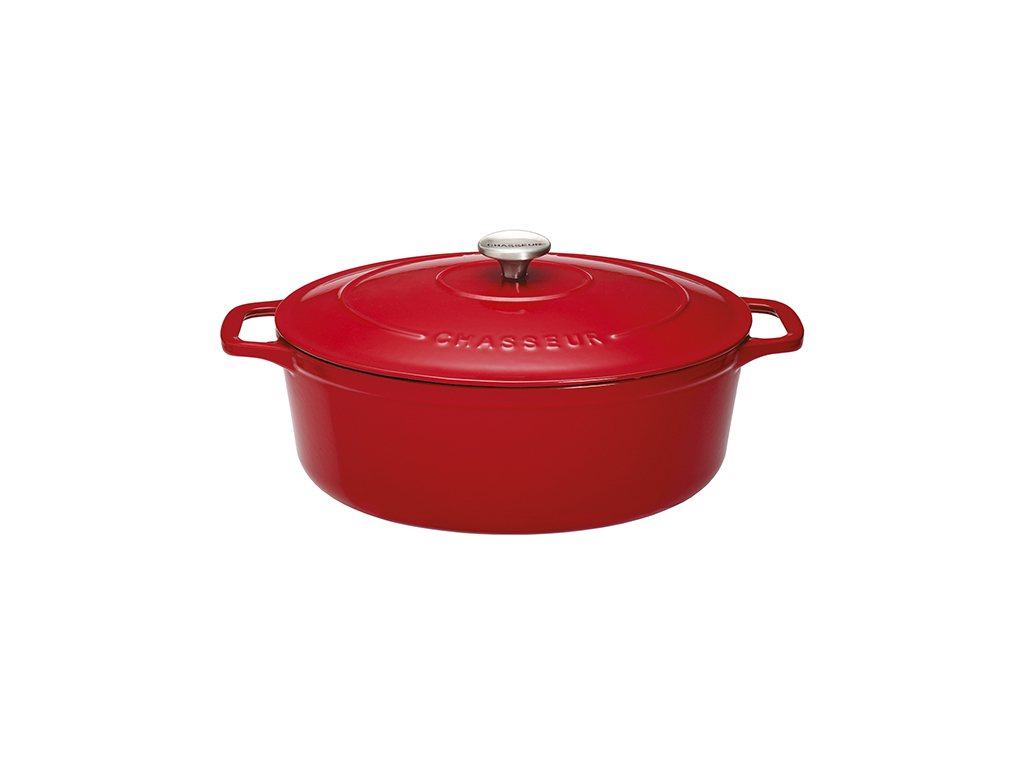 Chasseur Pot 27x20 mm oval red