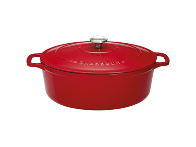 Chasseur Pot 27x20 mm oval red