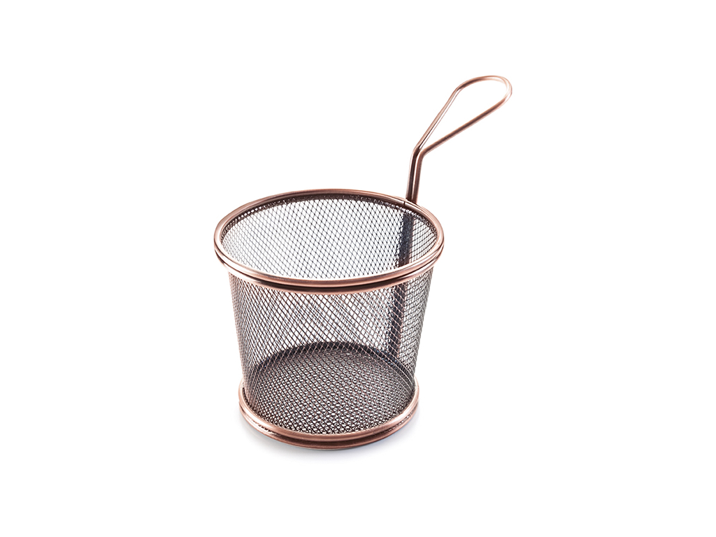 Frying basket Mini conical Ø12 cm Copper