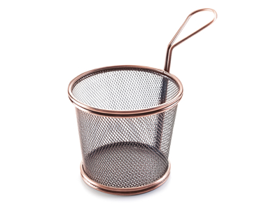 Frying basket Mini conical Ø12 cm Copper