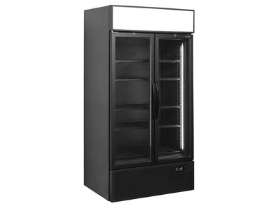 Refrigerator display with light top 2 doors