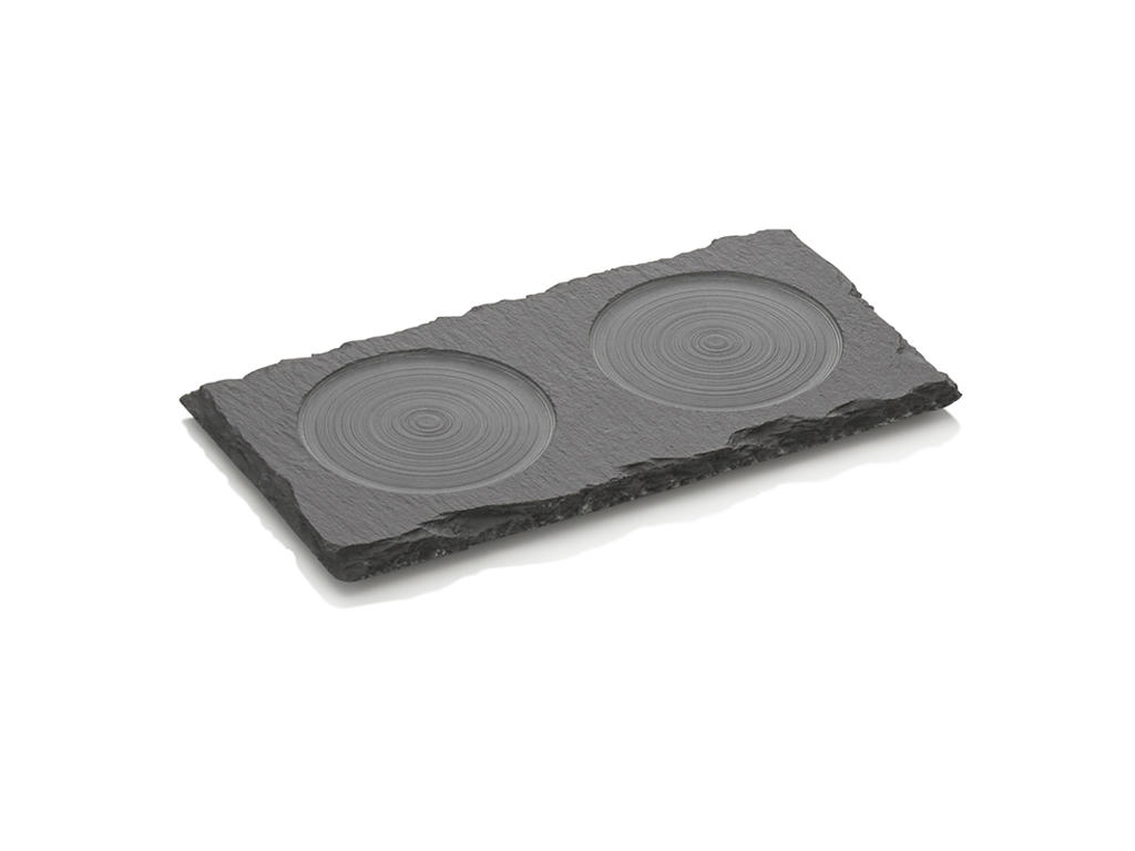 Tray for salt/pepper grinder 16x8x1cm Slate