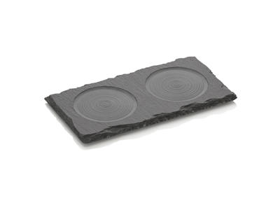 Tray for salt/pepper grinder 16x8x1cm Slate