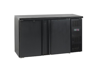 Backbar 2 doors Black 277ltr 1462x513x860