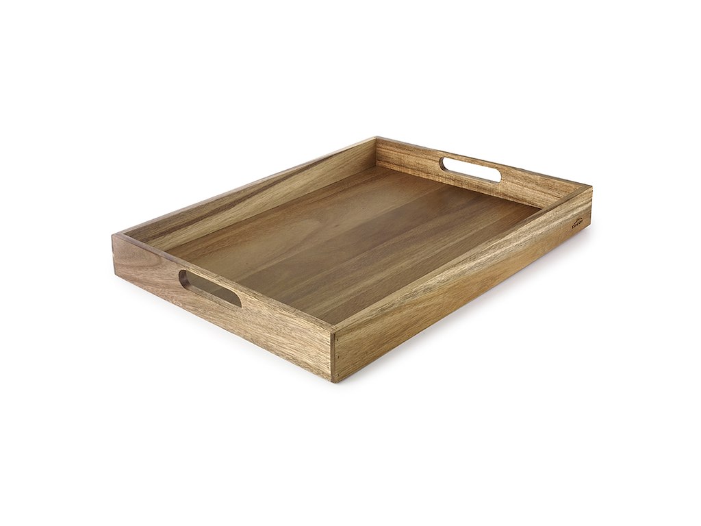 Tray Melamine Wood Look 45x35x6 cm