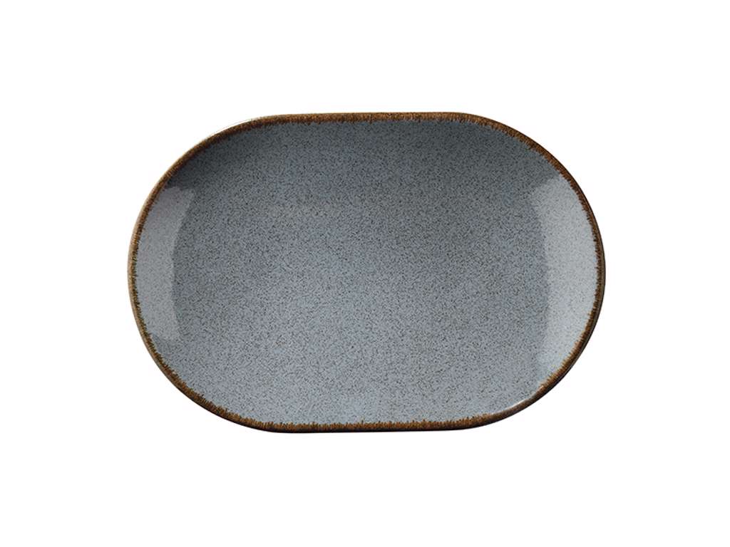 Plate rect Ø 32 cm Pearl blue