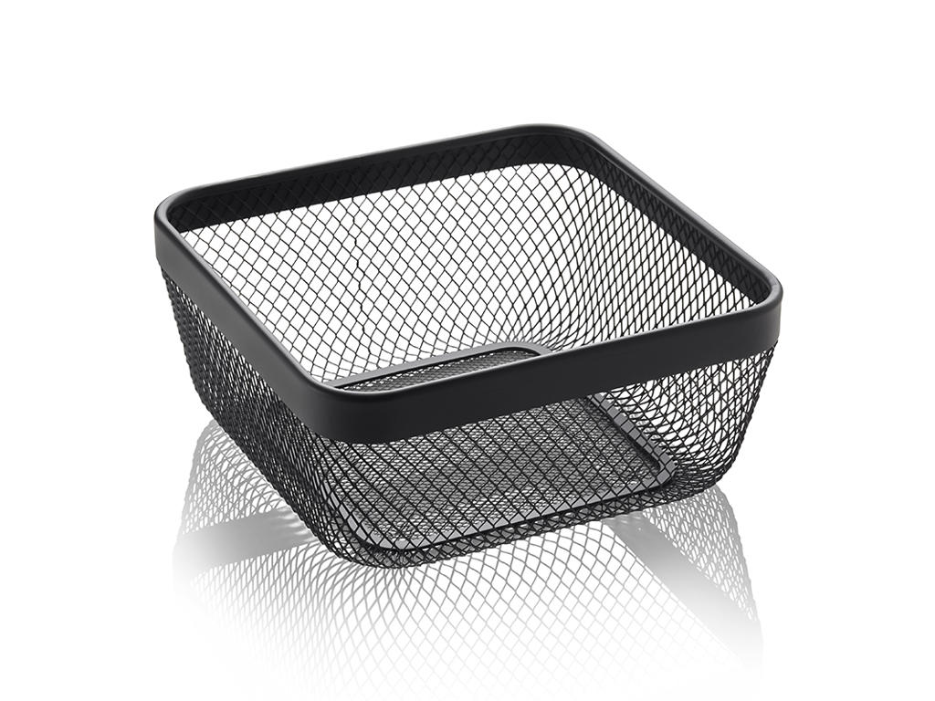 Basket Black Net 24.5x24.5x11 cm