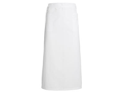 Apron with pocket white 146x100 cm