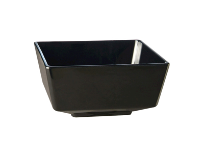Melamine bowl black 25 x 25 cm, H: 12 cm