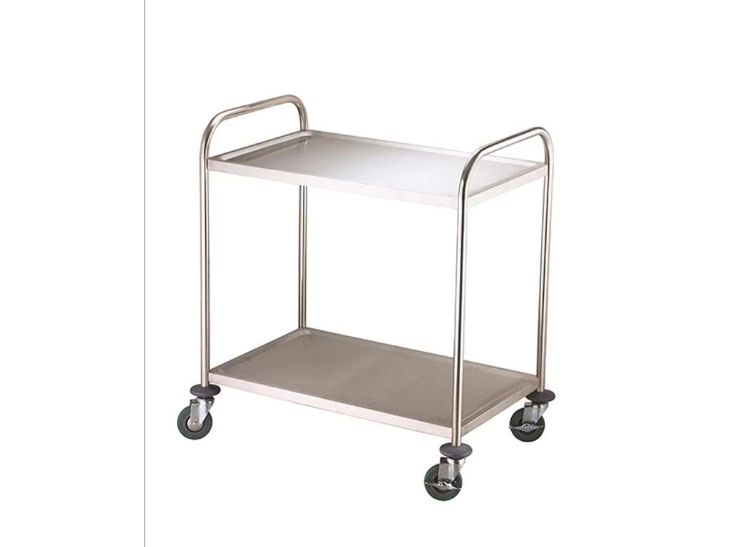 Rolling table 2 shelves 70x38x80 cm