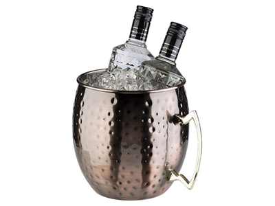 Bottle cooler antique copper look 5 ltr