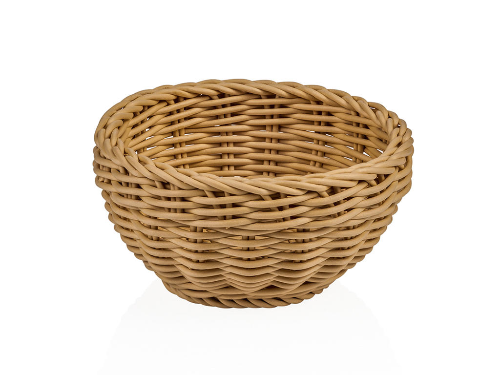 Bread Basket Beige Ø16 cm H8 cm Weaver Pro