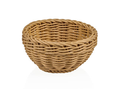 Bread Basket Beige Ø16 cm H8 cm Weaver Pro
