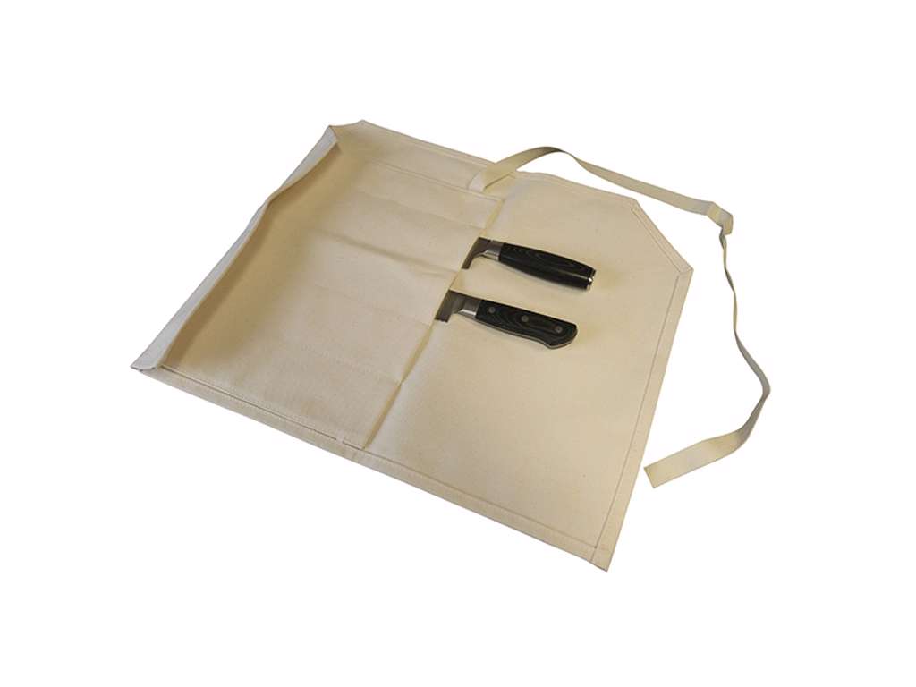 Roll folder without content, white canvas