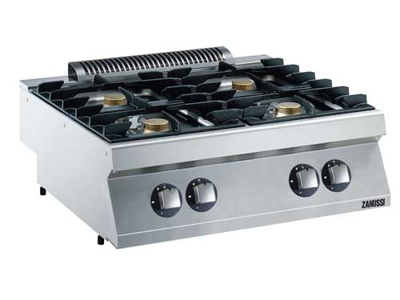 Cooking table 4 burners Gas 800 mm 700