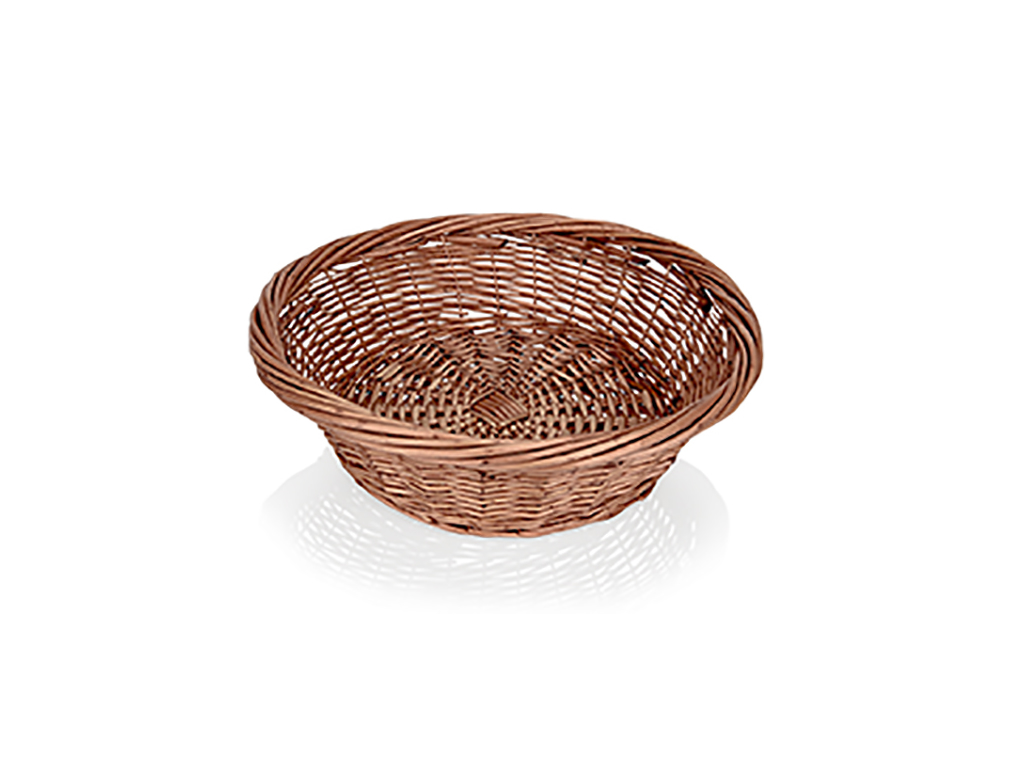 Basket Ø 43 cm H: 14 cm woven