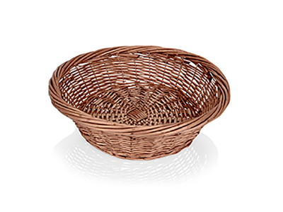 Basket Ø 43 cm H: 14 cm woven