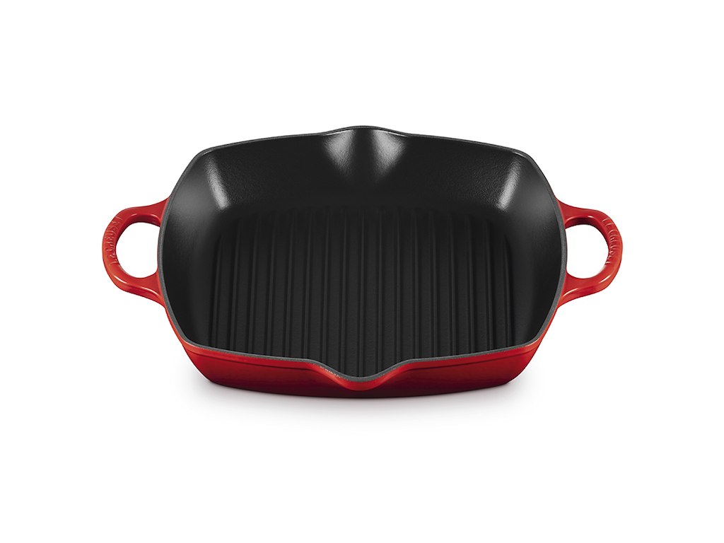 Cast Iron Grill Pan Cherry 30x30cm