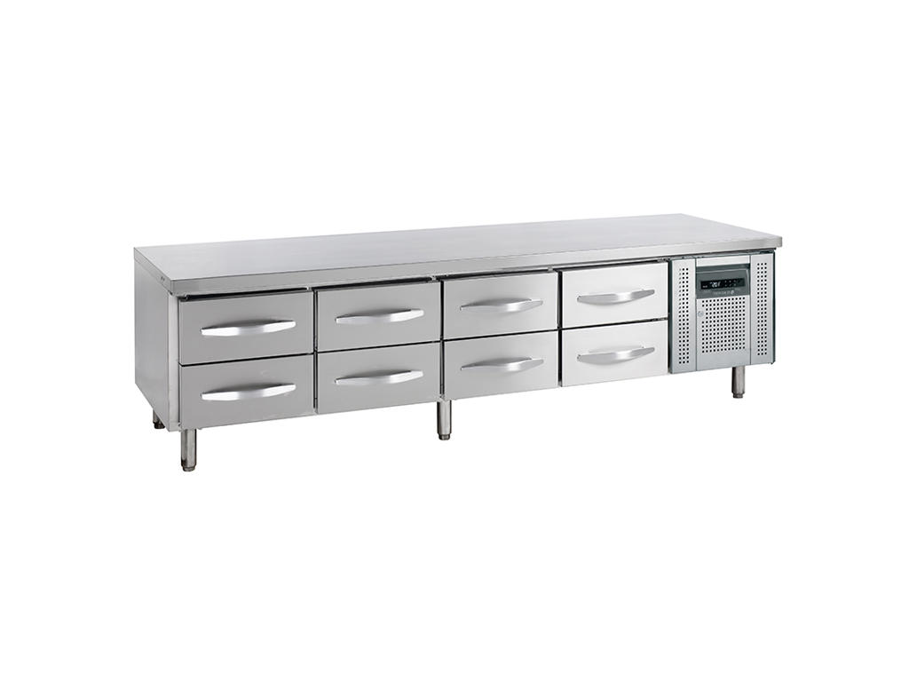 Refrigerated display case 2x4 drawers GN 1/1