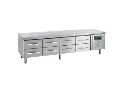 Refrigerated display case 2x4 drawers GN 1/1