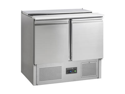 Saladette GN1/1 with 2 doors compressor in bottom