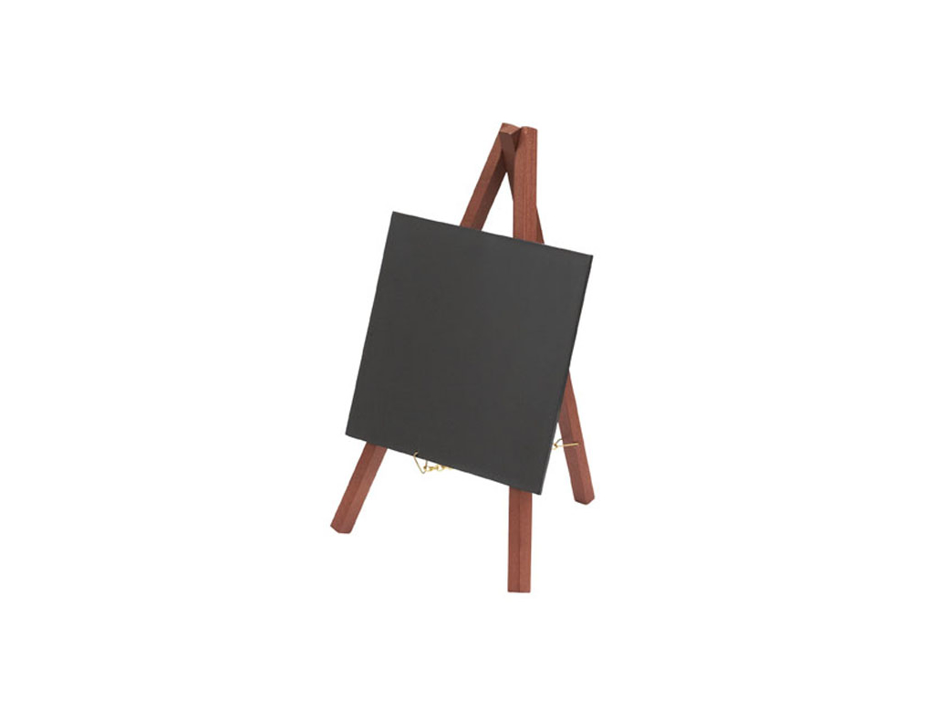 Board with mini easel mahogany table 3 pcs