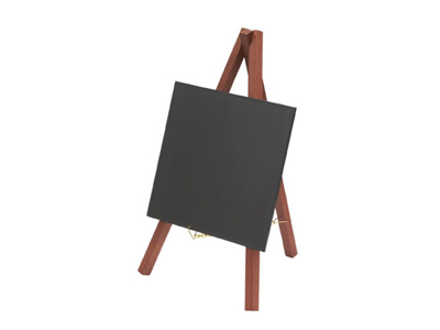 Board with mini easel mahogany table 3 pcs
