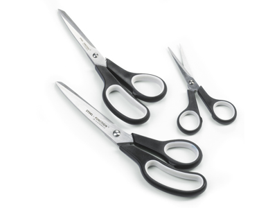 Scissors set, 3 pcs., stainless, economy model