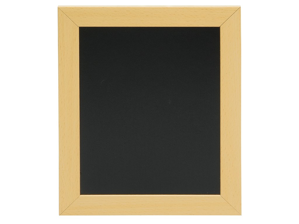Board 24x20 cm teak lacquered wood frame