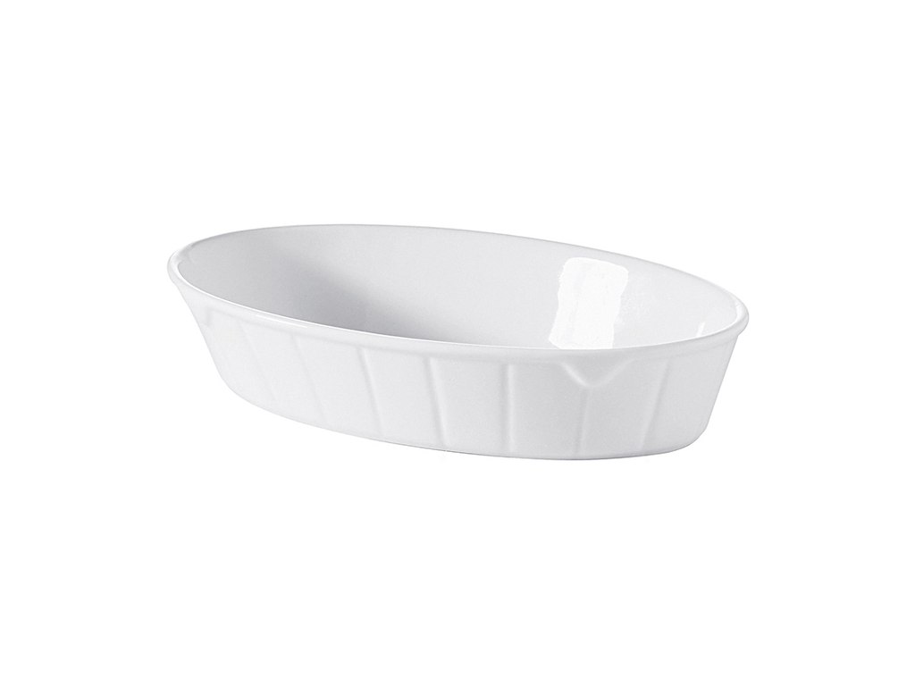 Oval Dish 20x12 cm White Sfood