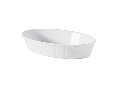 Oval Dish 20x12 cm White Sfood
