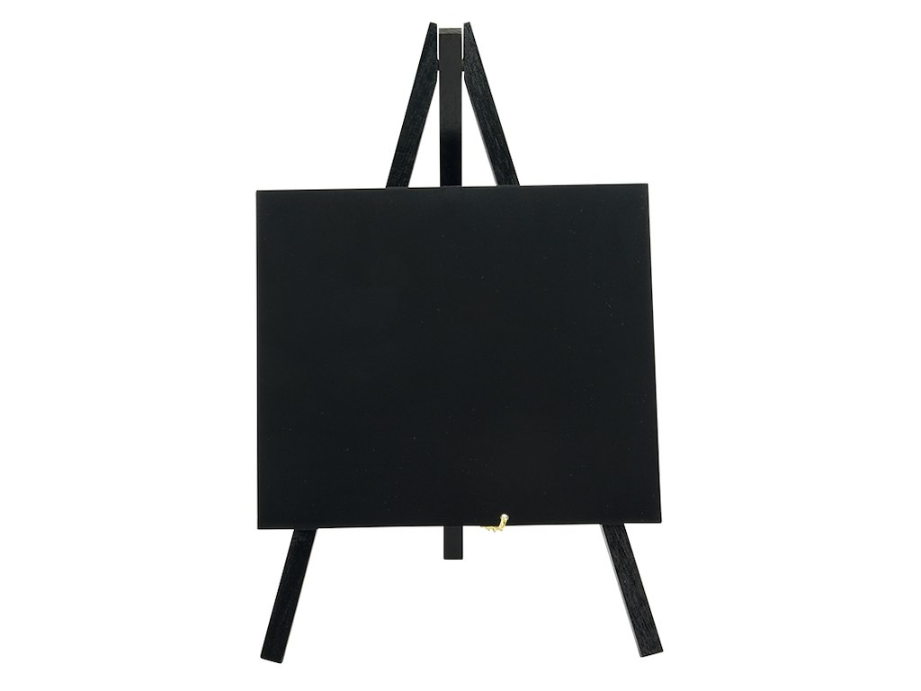Board with mini easel Black 1pc with marker