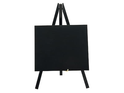 Board with mini easel Black 1pc with marker