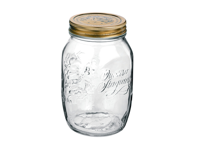 Preserving jar with lid Quatro 1.0 l