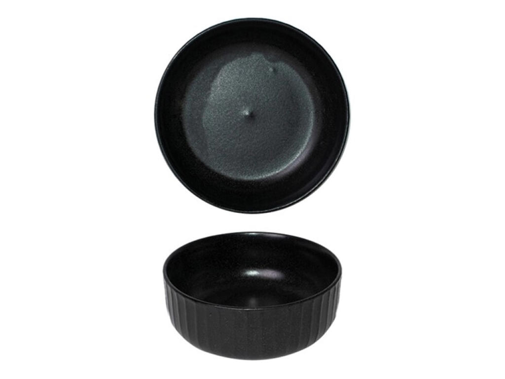 Bowl High Ø13 cm Black Gordion