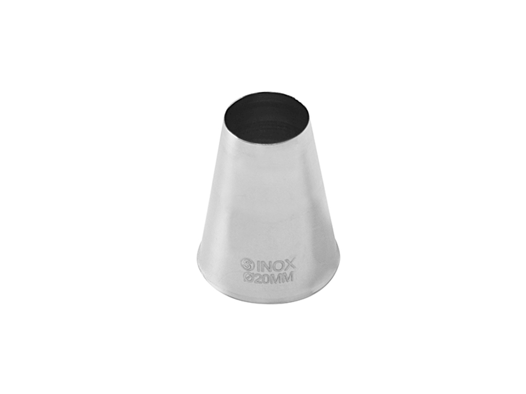 Nozzle simple 20 mm stainless steel