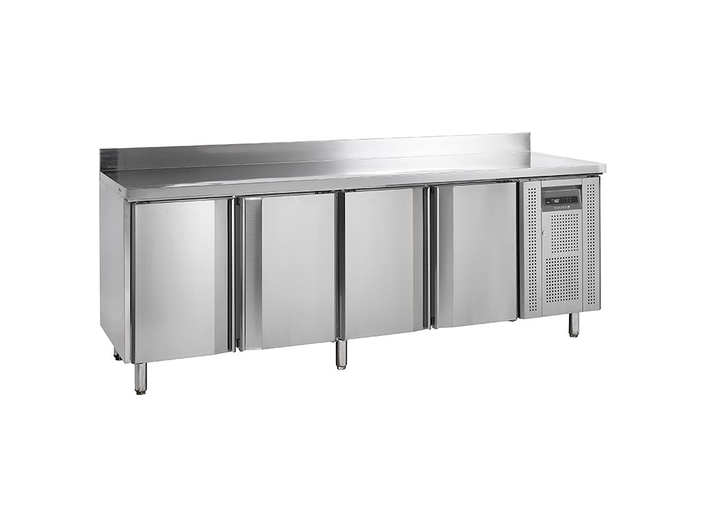 Refrigerated display case 4 doors 460 ltr -2/10C with back panel