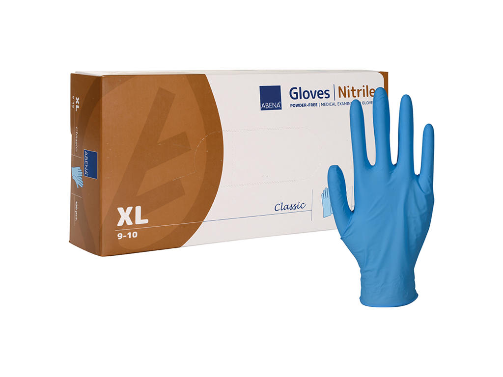 Disposable Glove Nitrile Blue XL 100 pcs