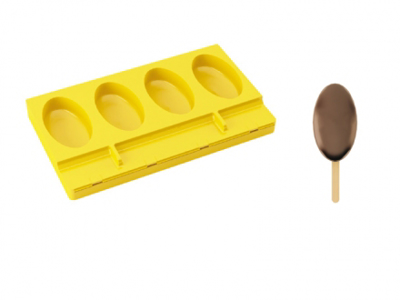 Ice mold Silicone 4 pcs with 50 pcs sticks