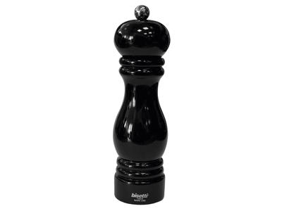 Salt grinder 19 cm Black lacquer Bisetti