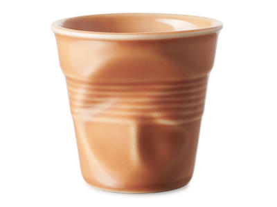 Cup Cappuccino 18 cl Terracotta Crumpled