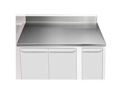 Tabletop 1000 mm with back edge